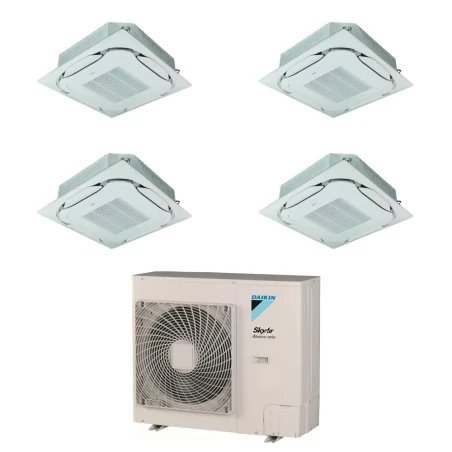Pack Double Twin Daikin : 4 x FCAG35B + groupe RZASG125MV