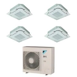 Pack Double Twin Daikin : 4 x FCAG35B + groupe RZASG125MY