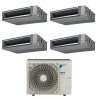 Pack Double Twin Daikin : 4 x FBA35A9 + groupe RZAG125NV1