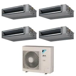 Pack Double Twin Daikin : 4 x FBA35A9 + groupe RZASG125MV