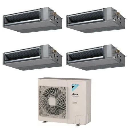 Pack Double Twin Daikin : 4 x FBA35A9 + groupe RZASG125MV