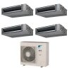 Pack Double Twin Daikin : 4 x FBA35A9 + groupe RZASG140MV
