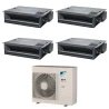 Pack Double Twin Daikin : 4 x FDXM35F9 + groupe RZASG140MY