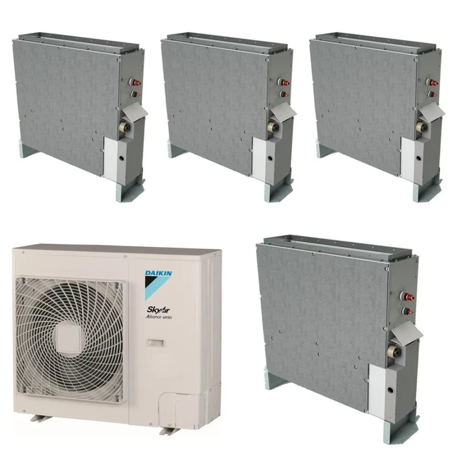 Pack Double Twin Daikin : 4 x FNA35A9 + groupe RZASG125MV