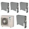 Pack Double Twin Daikin : 4 x FNA35A9 + groupe RZASG125MY