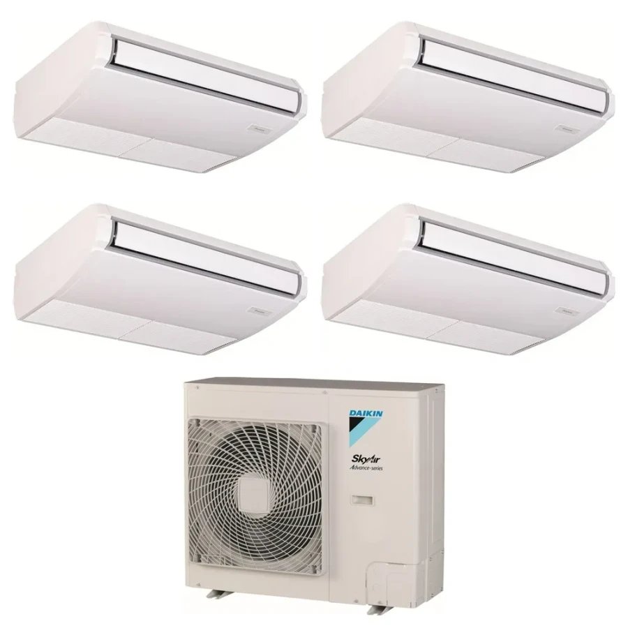 Pack Double Twin Daikin : 4 x FHA35A9 + groupe RZASG140MV