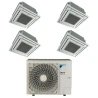 Pack Double Twin Daikin : 4 x FFA50A9 + groupe RZA200D