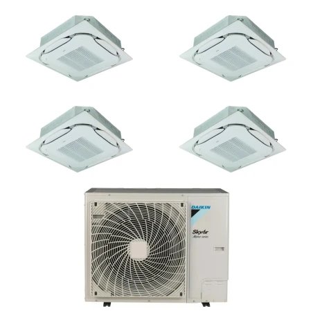 Pack Double Twin Daikin : 4 x FCAG50B + groupe RZA200D