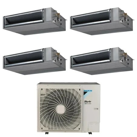 Pack Double Twin Daikin : 4 x FBA50A9 + groupe RZA200D