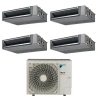 Pack Double Twin Daikin : 4 x FBA50A9 + groupe RZA200D