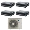 Pack Double Twin Daikin : 4 x FDXM60F9 + groupe RZA250D