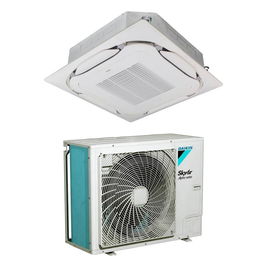 Ensemble Cassette 900 x 900 Daikin roundflow Alpha-series 12 kW - FCAG125B + RZAG125NY1